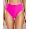 imageHolipick Women Bathing Suit Bottoms  High Waisted Bikini Bottoms Full Coverage Tummy Control Swim BottomHot Pink