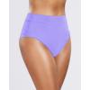 imageHolipick Women Bathing Suit Bottoms  High Waisted Bikini Bottoms Full Coverage Tummy Control Swim BottomLavender