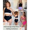 imageHolipick Women Bathing Suit Bottoms  High Waisted Bikini Bottoms Full Coverage Tummy Control Swim BottomLavender