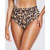 imageHolipick Women Bathing Suit Bottoms  High Waisted Bikini Bottoms Full Coverage Tummy Control Swim BottomLeopard