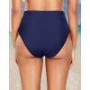 imageHolipick Women Bathing Suit Bottoms  High Waisted Bikini Bottoms Full Coverage Tummy Control Swim BottomNavy Blue 1