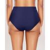 imageHolipick Women Bathing Suit Bottoms  High Waisted Bikini Bottoms Full Coverage Tummy Control Swim BottomNavy Blue 1