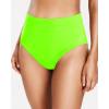 imageHolipick Women Bathing Suit Bottoms  High Waisted Bikini Bottoms Full Coverage Tummy Control Swim BottomNeon Green