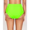 imageHolipick Women Bathing Suit Bottoms  High Waisted Bikini Bottoms Full Coverage Tummy Control Swim BottomNeon Green