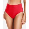 imageHolipick Women Bathing Suit Bottoms  High Waisted Bikini Bottoms Full Coverage Tummy Control Swim BottomRed