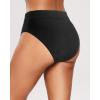 imageHolipick Women Bathing Suit Bottoms  High Waisted Bikini Bottoms Full Coverage Tummy Control Swim BottomSolid Black