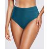 imageHolipick Women Bathing Suit Bottoms  High Waisted Bikini Bottoms Full Coverage Tummy Control Swim BottomTeal