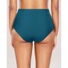 imageHolipick Women Bathing Suit Bottoms  High Waisted Bikini Bottoms Full Coverage Tummy Control Swim BottomTeal