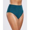 imageHolipick Women Bathing Suit Bottoms  High Waisted Bikini Bottoms Full Coverage Tummy Control Swim BottomTeal