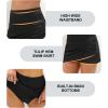 imageHolipick Women Black High Waisted Swim Skirt Tulip Hem Shirring Bathing Suit Skirt Modest Bikini Bottom M