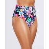 imageHolipick Women High Waisted Bikini Bottoms Tummy Control Swimsuit Bottoms Ruched Bathing Suit Swim Bottom High CutColorful Floral