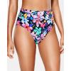 imageHolipick Women High Waisted Bikini Bottoms Tummy Control Swimsuit Bottoms Ruched Bathing Suit Swim Bottom High CutColorful Floral