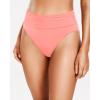 imageHolipick Women High Waisted Bikini Bottoms Tummy Control Swimsuit Bottoms Ruched Bathing Suit Swim Bottom High CutCoral Pink