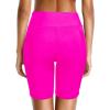 imageHolipick Women High Waisted Swim Shorts Tummy Control Biker Shorts with Pockets Swim BottomsHot Pink