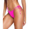 imageHolipick Women Side Tie Swim Bottom Moderate Coverage Bikini Bottom Sexy String Swimsuit Bathing Suit BottomPink