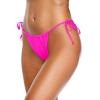 imageHolipick Women Side Tie Swim Bottom Moderate Coverage Bikini Bottom Sexy String Swimsuit Bathing Suit BottomPink