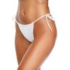 imageHolipick Women Side Tie Swim Bottom Moderate Coverage Bikini Bottom Sexy String Swimsuit Bathing Suit BottomWhite