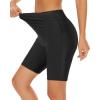 imageHolipick Women Swim Shorts 6quot High Waisted Boy Shorts Swimsuit Tummy Control Long Board Shorts Bathing Suit BottomsBlack