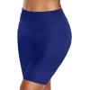 imageHolipick Women Swim Shorts 6quot High Waisted Boy Shorts Swimsuit Tummy Control Long Board Shorts Bathing Suit BottomsBlue