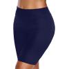 imageHolipick Women Swim Shorts 6quot High Waisted Boy Shorts Swimsuit Tummy Control Long Board Shorts Bathing Suit BottomsNavy Blue