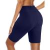 imageHolipick Women Swim Shorts 6quot High Waisted Boy Shorts Swimsuit Tummy Control Long Board Shorts Bathing Suit BottomsNavy Blue