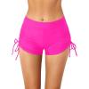 imageHolipick Women Swim Shorts Tummy Control Swim Bottoms Boyleg Swimsuits Shorts Bathing Suit Bikini BottomsHot Pink