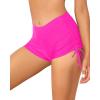 imageHolipick Women Swim Shorts Tummy Control Swim Bottoms Boyleg Swimsuits Shorts Bathing Suit Bikini BottomsHot Pink