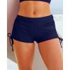 imageHolipick Women Swim Shorts Tummy Control Swim Bottoms Boyleg Swimsuits Shorts Bathing Suit Bikini BottomsLake Blue