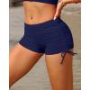 imageHolipick Women Swim Shorts Tummy Control Swim Bottoms Boyleg Swimsuits Shorts Bathing Suit Bikini BottomsLake Blue
