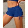 imageHolipick Women Swim Shorts Tummy Control Swim Bottoms Boyleg Swimsuits Shorts Bathing Suit Bikini BottomsRoyal Blue