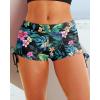 imageHolipick Women Swim Shorts Tummy Control Swim Bottoms Boyleg Swimsuits Shorts Bathing Suit Bikini BottomsTropic Leaves