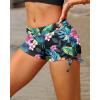 imageHolipick Women Swim Shorts Tummy Control Swim Bottoms Boyleg Swimsuits Shorts Bathing Suit Bikini BottomsTropic Leaves