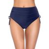imageHolipick Swimsuit Bottoms for Women  High Waisted Bikini Bottoms Tie Side Tummy Control Bathing Suit BottomBlue