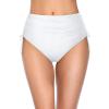 imageHolipick Swimsuit Bottoms for Women  High Waisted Bikini Bottoms Tie Side Tummy Control Bathing Suit BottomWhite