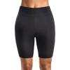 imageHolipick Women Swim Shorts 6quot High Waisted Boy Shorts Swimsuit Tummy Control Long Board Shorts Bathing Suit BottomsBlack