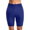 imageHolipick Women Swim Shorts 6quot High Waisted Boy Shorts Swimsuit Tummy Control Long Board Shorts Bathing Suit BottomsBlue