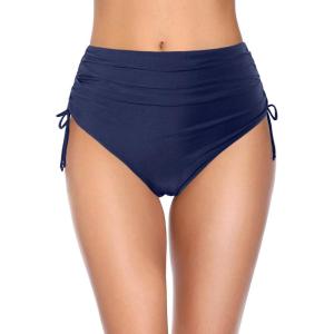 imageHolipick Swimsuit Bottoms for Women  High Waisted Bikini Bottoms Tie Side Tummy Control Bathing Suit BottomBlue
