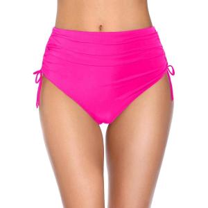 imageHolipick Swimsuit Bottoms for Women  High Waisted Bikini Bottoms Tie Side Tummy Control Bathing Suit BottomHot Pink