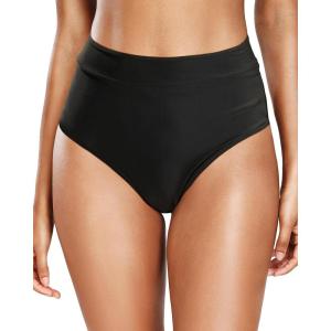 imageHolipick Women Bathing Suit Bottoms  High Waisted Bikini Bottoms Full Coverage Tummy Control Swim BottomBlack 1