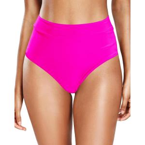 imageHolipick Women Bathing Suit Bottoms  High Waisted Bikini Bottoms Full Coverage Tummy Control Swim BottomHot Pink