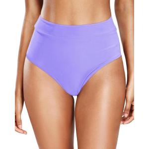 imageHolipick Women Bathing Suit Bottoms  High Waisted Bikini Bottoms Full Coverage Tummy Control Swim BottomLavender