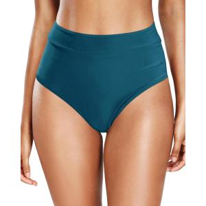 imageHolipick Women Bathing Suit Bottoms  High Waisted Bikini Bottoms Full Coverage Tummy Control Swim BottomTeal