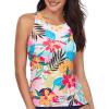 imageHolipick High Neck Tankini Top Bathing Suit Tops for Women Tummy Control Tank Tops SwimsuitsColorful Floral