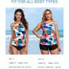 imageHolipick High Neck Tankini Top Bathing Suit Tops for Women Tummy Control Tank Tops SwimsuitsMulticoloured