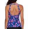 imageHolipick High Neck Tankini Top Bathing Suit Tops for Women Tummy Control Tank Tops SwimsuitsPurple Paisley