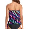 imageHolipick Strapless Tankini Tops for Women Swimwear Top ONLY Bandeau Bathing Suit Blouson Swimsuit No BottomColor Striped