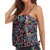 imageHolipick Strapless Tankini Tops for Women Swimwear Top ONLY Bandeau Bathing Suit Blouson Swimsuit No BottomColorful Paisley