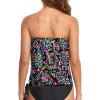 imageHolipick Strapless Tankini Tops for Women Swimwear Top ONLY Bandeau Bathing Suit Blouson Swimsuit No BottomColorful Paisley