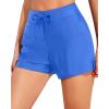 imageHolipick Women High Waisted Swim Shorts Tummy Control Board Shorts Bathing Suit Shorts Swim Boy Shorts Swimsuit ShortsBlue