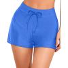 imageHolipick Women High Waisted Swim Shorts Tummy Control Board Shorts Bathing Suit Shorts Swim Boy Shorts Swimsuit ShortsBlue